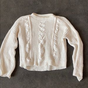 Oversized White Sweater